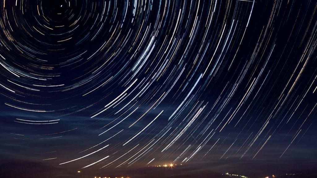 North star caught while taking a time lapse