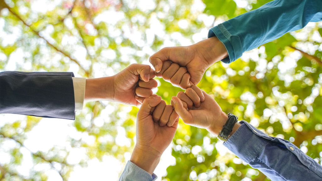 World environment day Global community teamwork, CSR and ESG environment